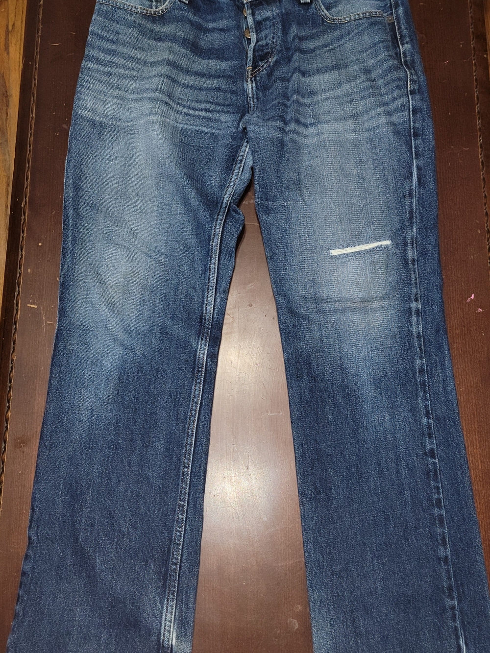 Hollister Men's Straight Leg Blue Wash Jeans